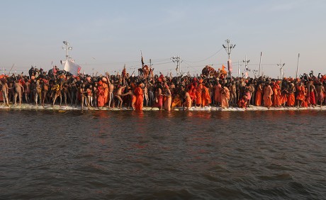 Indian Naga Sadhus Naked Holy Men Editorial Stock Photo Stock Image