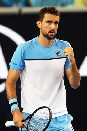 Marin Cilic Croatia Celebrates After Winning Editorial Stock Photo