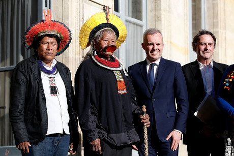 Indigenous Brazilian Chief Kayapo Raoni Metuktire In Paris France