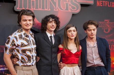 Joe Keery Finn Wolfhard Natalia Dyer Editorial Stock Photo Stock