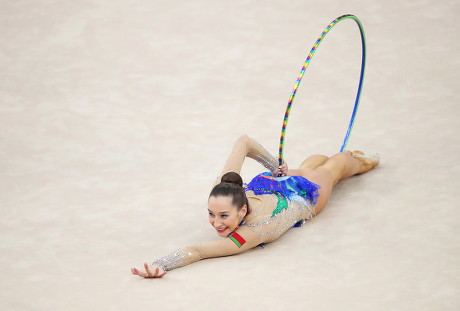 KATSIARYNA HALKINA BELARUS PERFORMS DURING RHYTHMIC Editorial Stock