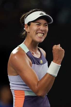 Garbine Muguruza Spain Celebrates Winning Against Editorial Stock Photo