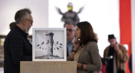 Banksy Art Exhibit Opens In Budapest Hungary Jan Stock Pictures Editorial Images And