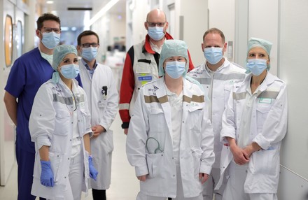 French German Doctors Pose Photo After Editorial Stock Photo Stock Image Shutterstock