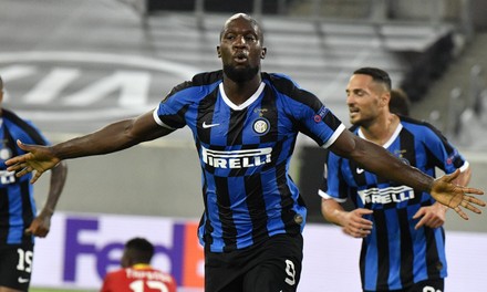 Romelu Lukaku Inter Celebrates Scoring 20 Editorial Stock Photo Stock