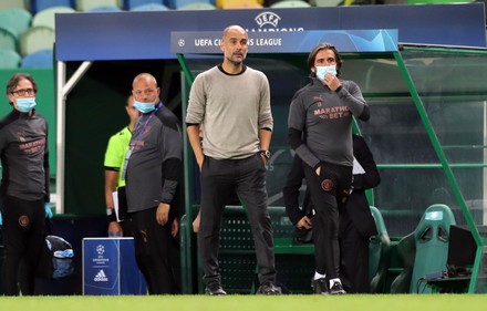 Headcoach Pep Guardiola Manchester City Reacts Editorial Stock Photo