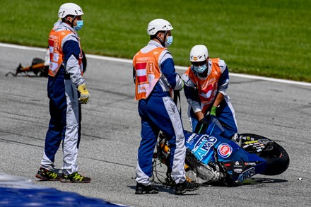 Marshalls Remove Parts Bikes After Crash Editorial Stock Photo Stock