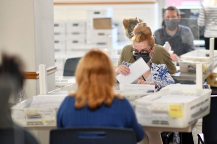 Northampton County Employees Open Sort Count Editorial Stock Photo