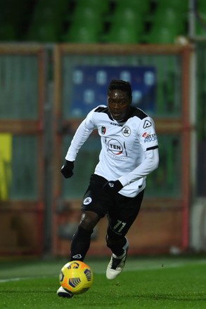 Emmanuel Gyasi Spezia During Italian Serie Editorial Stock Photo