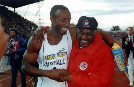 Linford Christie Athletes Proud Father Editorial Stock Photo