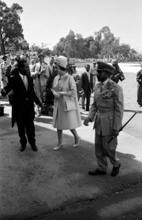 Queen Elizabeth Ii Emperor Haile Selassie Editorial Stock Photo Stock