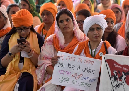 All Women Kisan Sansad At Jantar Mantar To Mark Eight Months Of Farmers