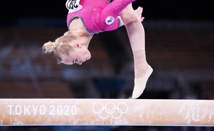 Angelina Melnikova Russia Competes On Balance Editorial Stock Photo