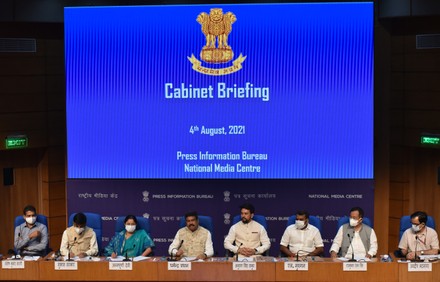 Count Cabinet Briefing By Union Ministers Anurag Thakur And