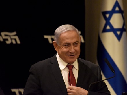 C Israeli Prime Minister Benjamin Netanyahu Editorial Stock Photo