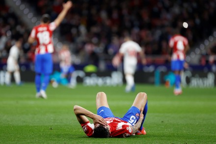 Atleticos Defender Stefan Savic Reacts After Editorial Stock Photo