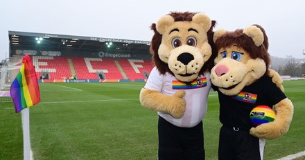 Exeter City Mascots Grecian Lexy Lions Editorial Stock Photo Stock