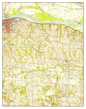 Usa Timeless Maps Boonville Missouri Map Editorial Stock Photo Stock