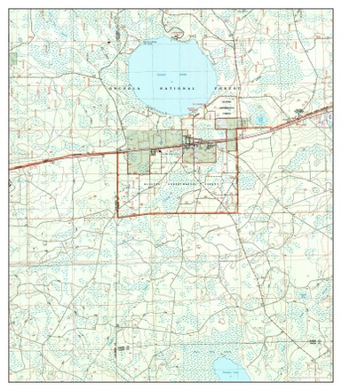 Usa Timeless Maps Olustee Florida Map Editorial Stock Photo Stock