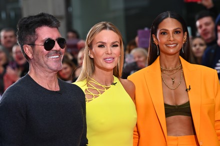 Simon Cowell Amanda Holden Alesha Dixon Editorial Stock Photo Stock