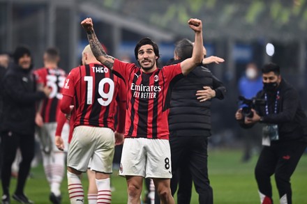 Sandro Tonali Milan During Italian Serie Editorial Stock Photo Stock