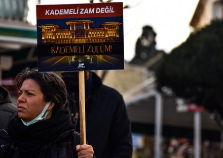 Turkey S Main Opposition CHP Protests Economic Crisis Istanbul Turkey