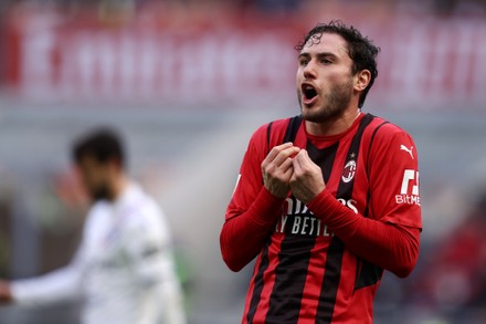 Davide Calabria Ac Milan Gestures Editorial Stock Photo Stock Image