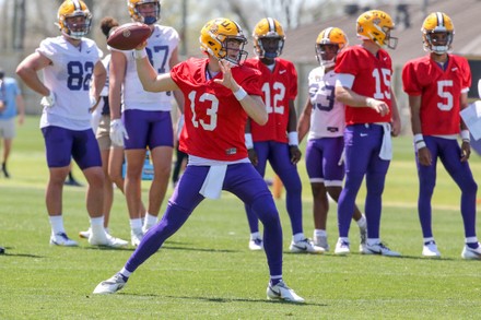 Lsu Quarterback Coach Joe Sloan Looks Editorial Stock Photo Stock