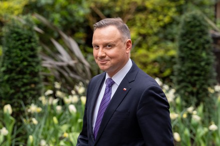 Boris Johnson Meets Polish President Andrzej Duda In Downing Street