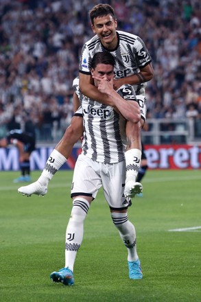 Dusan Vlahovic Juventus Fc Celebrates After Editorial Stock Photo