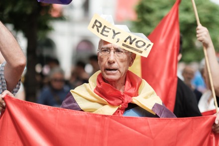 imágenes de Anti monarchy protest in Madrid Spain 22 May 2022