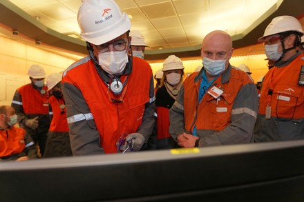 Jean Castex Visit To Arcelor Mittal Site Dunkirk Dunkerque France