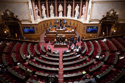 Senate Session Luxembourg Palace Paris France 03 Aug 2022 Stock