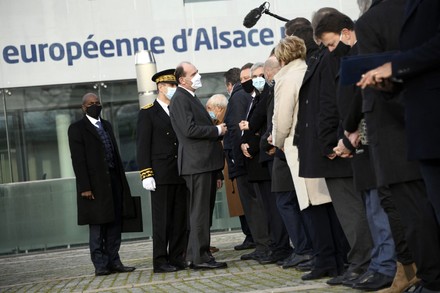 Jean Castex Meets The Elected Representatives Of The European