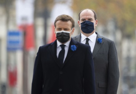 French President Emmanuel Macron During Ceremony Editorial Stock Photo