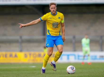 Will Goodwin Torquay United Challenges Ball Editorial Stock Photo