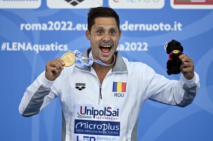 Constantin Popovici Romania Celebrates On Podium Editorial Stock Photo