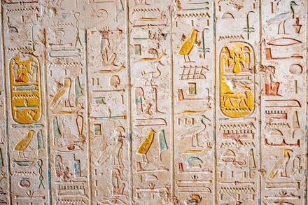 Kv6 Tomb Ramesses Ix Intact Hieroglyphs Editorial Stock Photo Stock