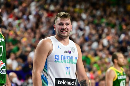 Luka Doncic Slovenia Slovenia Vslithuania Editorial Stock Photo