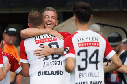 Antwerps Toby Alderweireld Celebrates After Scoring Editorial Stock