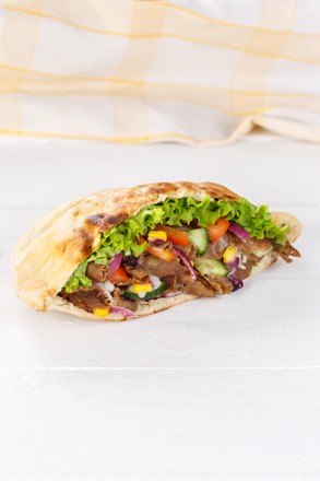 Doener Kebab Doner Kebap Half Fast Editorial Stock Photo Stock Image