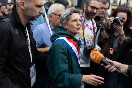 French Eelv Deputy Sandrine Rousseau During Editorial Stock Photo