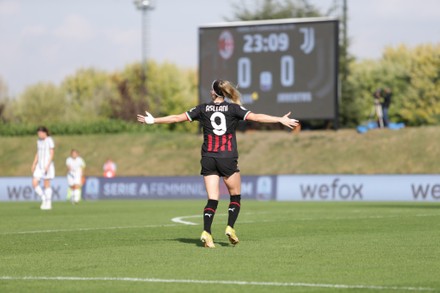 Kosovare Asllani Milan Femminile Celebrating After Editorial Stock