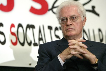 Former Prime Minister Lionel Jospin Holds Editorial Stock Photo Stock