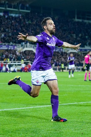 Giacomo Bonaventura Acf Fiorentina Celebrates After Editorial Stock