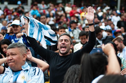 Argentina Fans Celebrate Argentinas World Cup Editorial Stock Photo