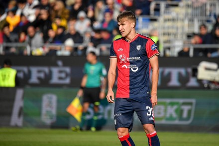 Paulo Azzi Cagliari Calcio Esultanza Joy Editorial Stock Photo Stock