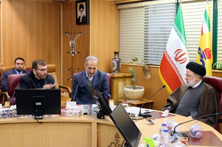 Iranian President Ebrahim Raisi Visits National Editorial Stock Photo