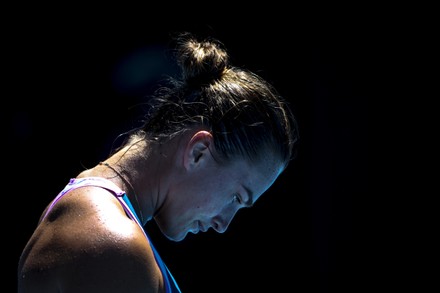 Aryna Sabalenka Belarus Reacts After Point Editorial Stock Photo