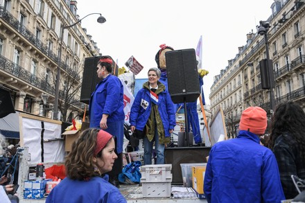 Sandrine Rousseau Eelv Deputy Rosies Attac Editorial Stock Photo